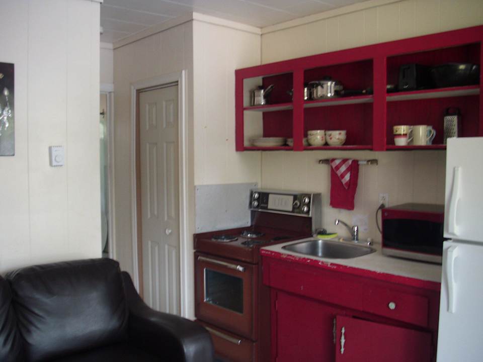 Sitzecke mit Küchenzeile Motel Sharodon Sands