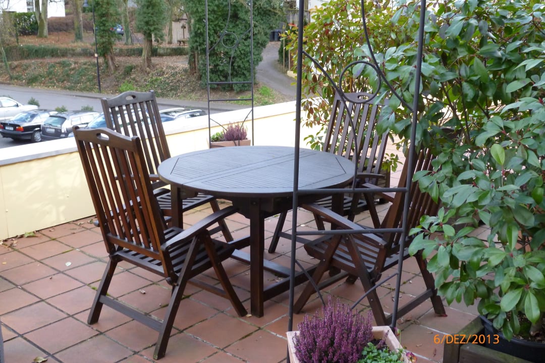 "Auf der Terasse steht ein..." Hotel Blesius Garten (Trier