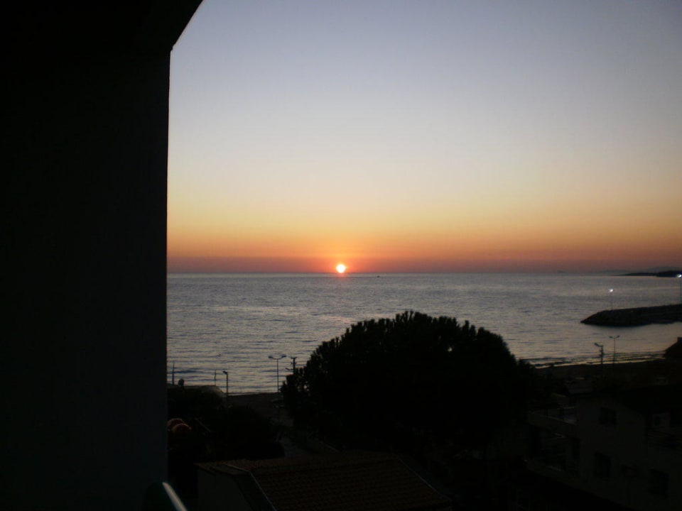 Sonnenuntergang vom Balkon Hotel Grand Efe