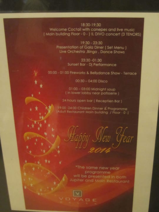 Silvester kann kommen Voyage Belek Golf & Spa