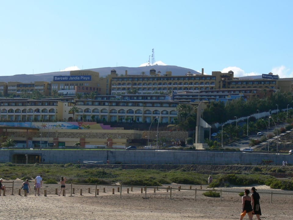 Hotel vom Strand aus gesehen Occidental Jandía Playa