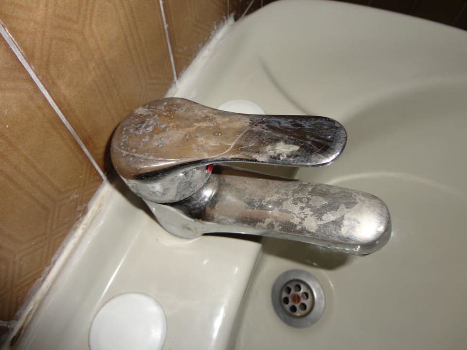 Dreckiger Wasserhahn Badezimmer Club Hotel Anjeliq