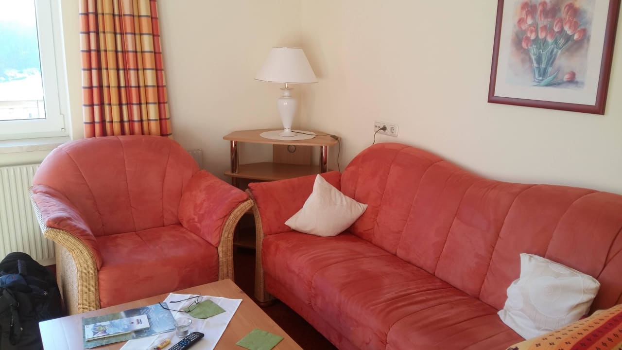 Wohnzimmer Pension beim Krümmling