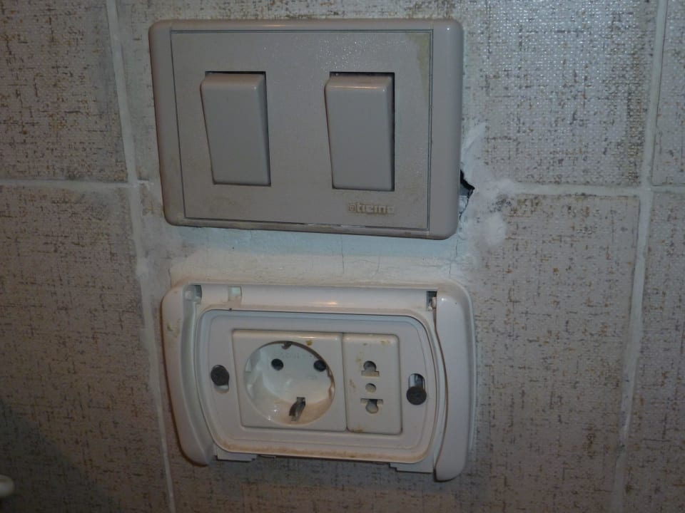 Steckdose im Bad Riviera Aqua Park Resort