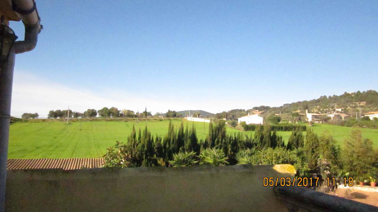 Blick v. Balkon im OG in Ri. Landstraße Finca Cas Pec