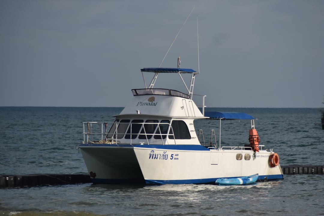 Das hoteleigene Speedboot für den Transfer von Krabi Hotel Pimalai Resort & Spa