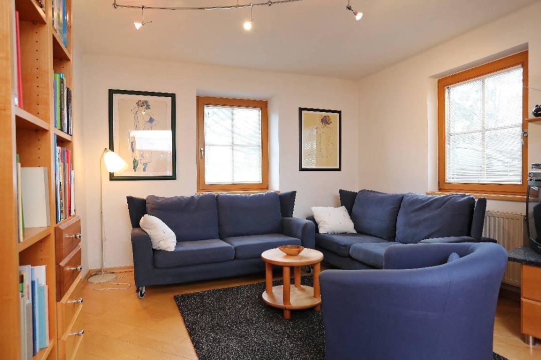 Wohnzimmer Ferienhaus Ferienwohntraum Haller - Villa Alpenchic