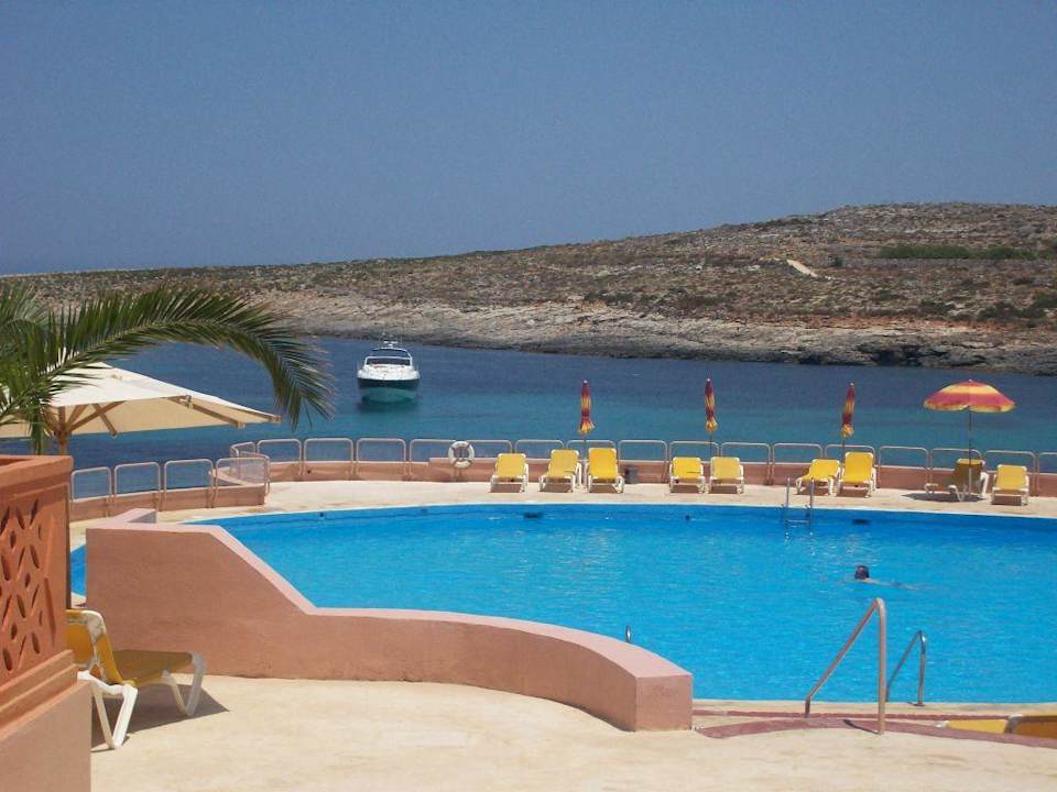 PanoramaBlick vom Balkon Comino Hotel & Bungalows