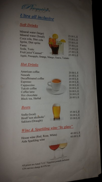 Neue Getränkekarte Premier Le Reve Hotel & Spa