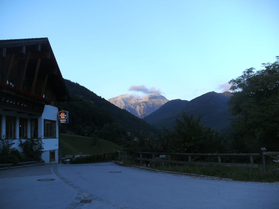 Blick zum Watzmann Berghotel Rehlegg
