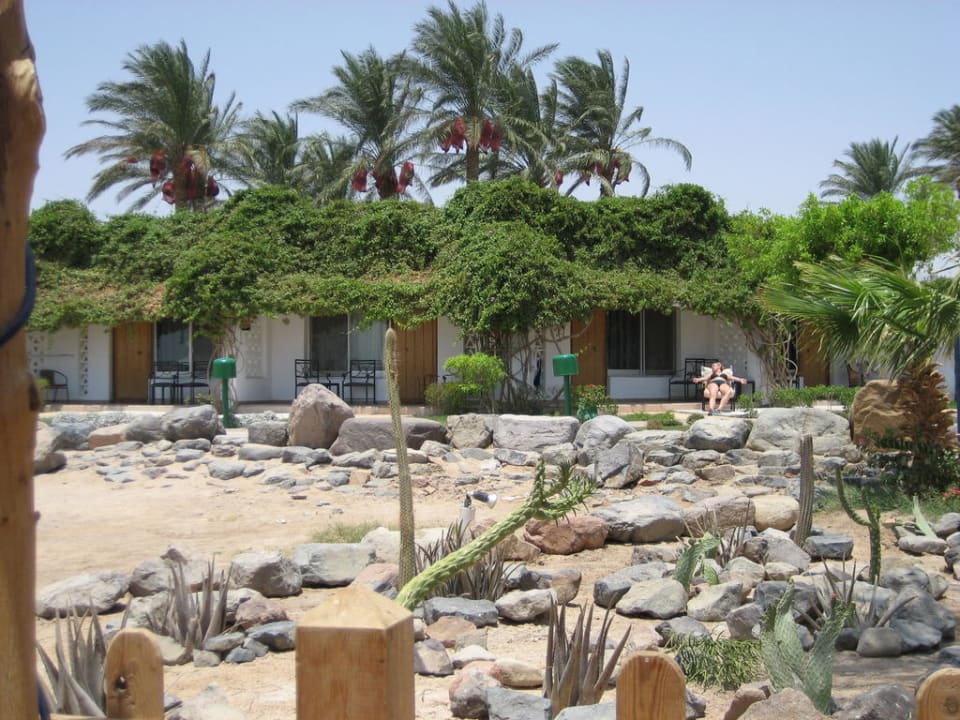 Bungalows vom Strand aus  Shams Safaga Resort