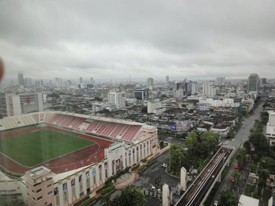 Sicht auf's National Stadium Siam@Siam Design Hotel Bangkok