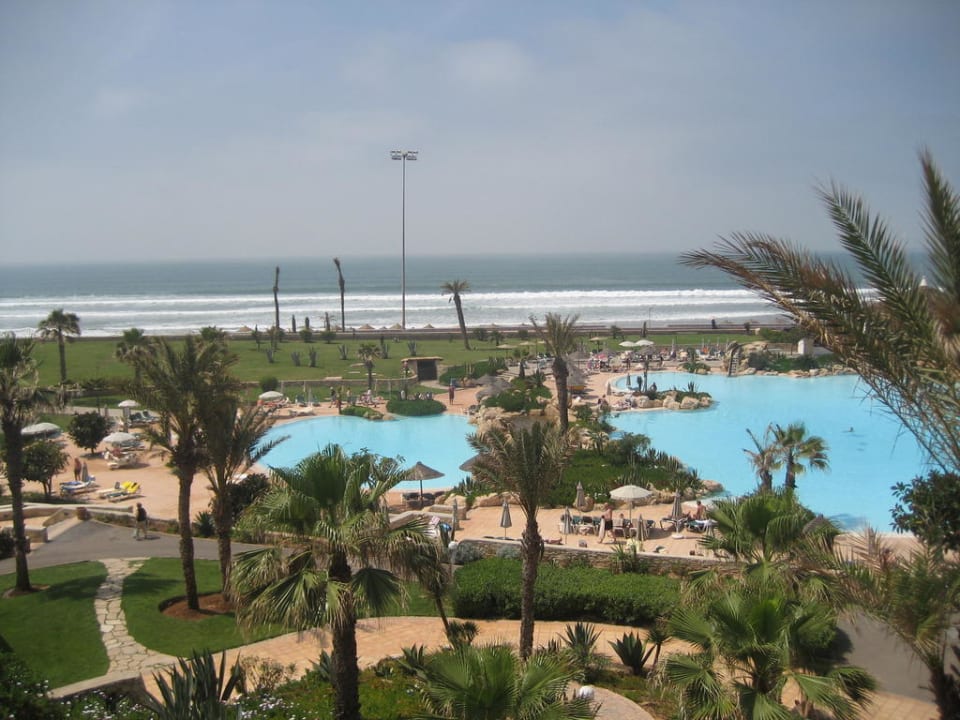 Uitzicht vanaf hotelkamer Hotel Riu Tikida Dunas