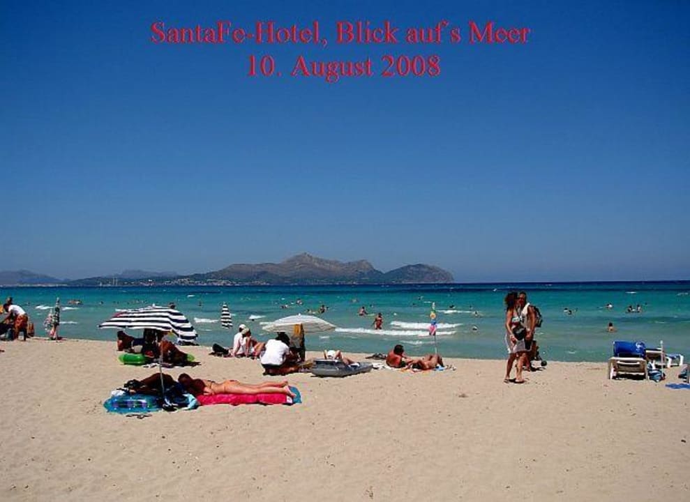 Blick vom Hotel Santa Fe auf den Strand The Sea Hotel by Grupotel - Adults only