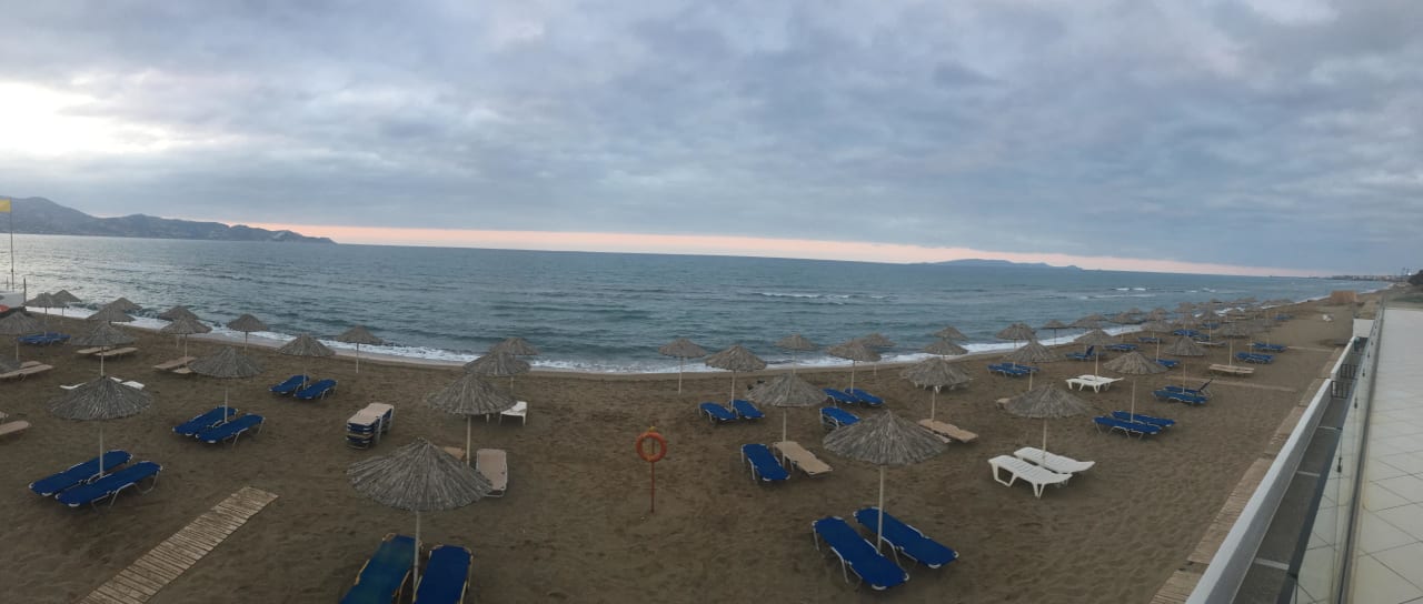 Abend Ansicht vom Meer Civitel Creta Beach