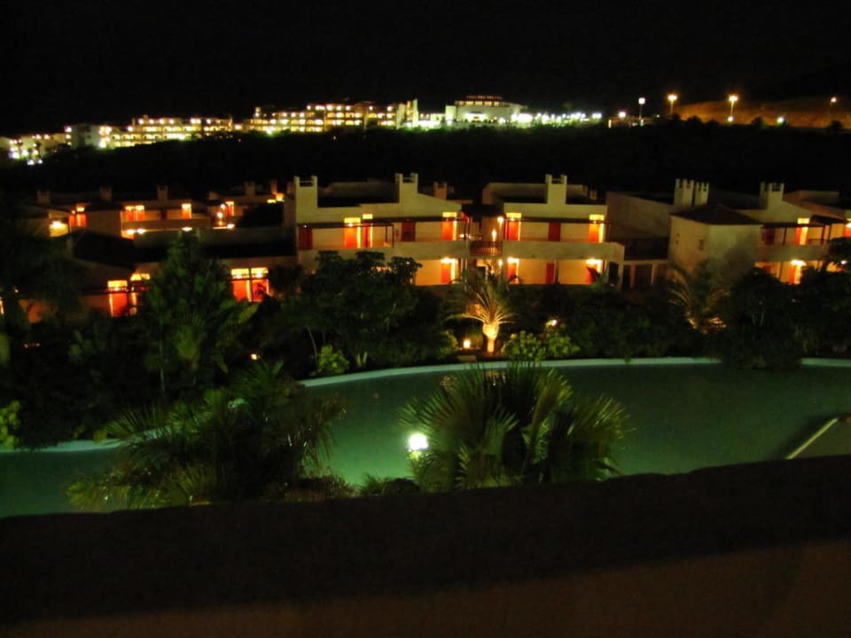 Nachtansicht vom der Eingangshalle Fuerteventura Princess