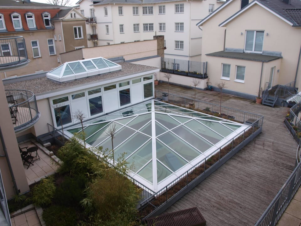 Blick auf das Schwimbad/Ruheraum Das Ahlbeck Hotel & SPA