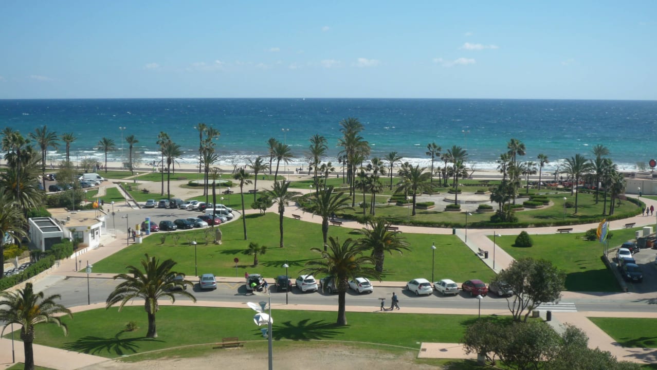 Blick von unserer Terrasse Hipotels Cala Millor Park
