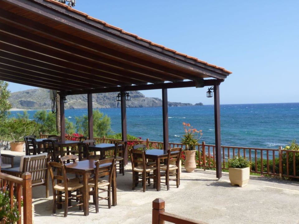 Die Frühstücksterrasse des Hotels Hotel Talos