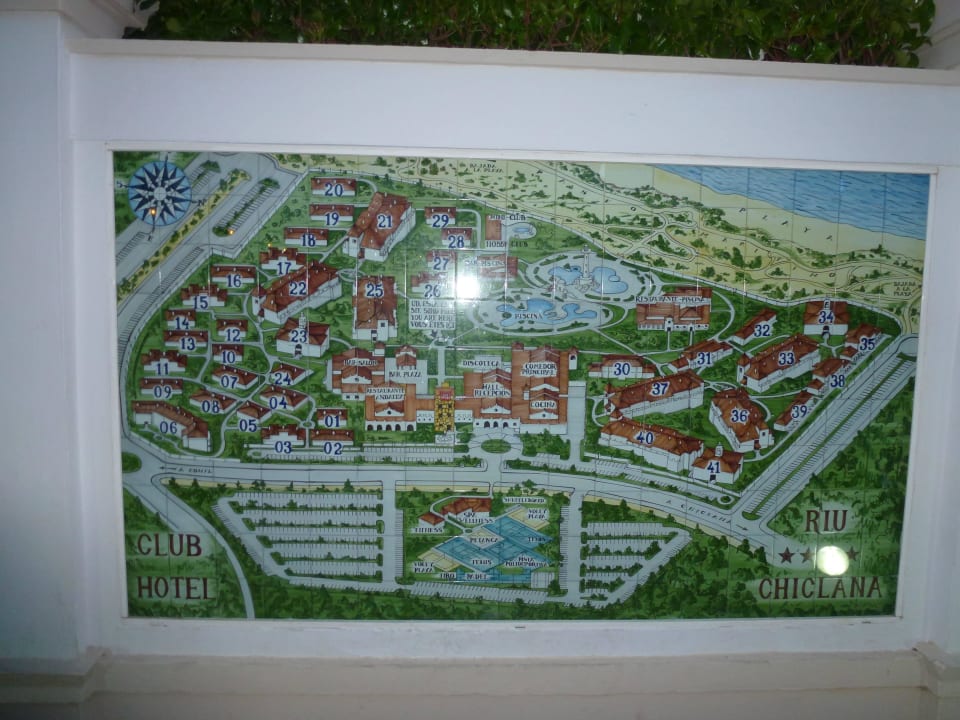 Übersichtsplan aller Gebäude  Hotel Riu Chiclana