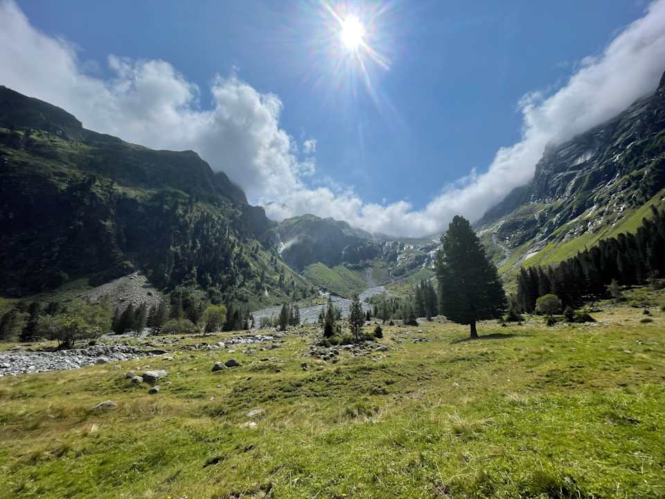 Ausblick Alpengasthof Pension Praxmar