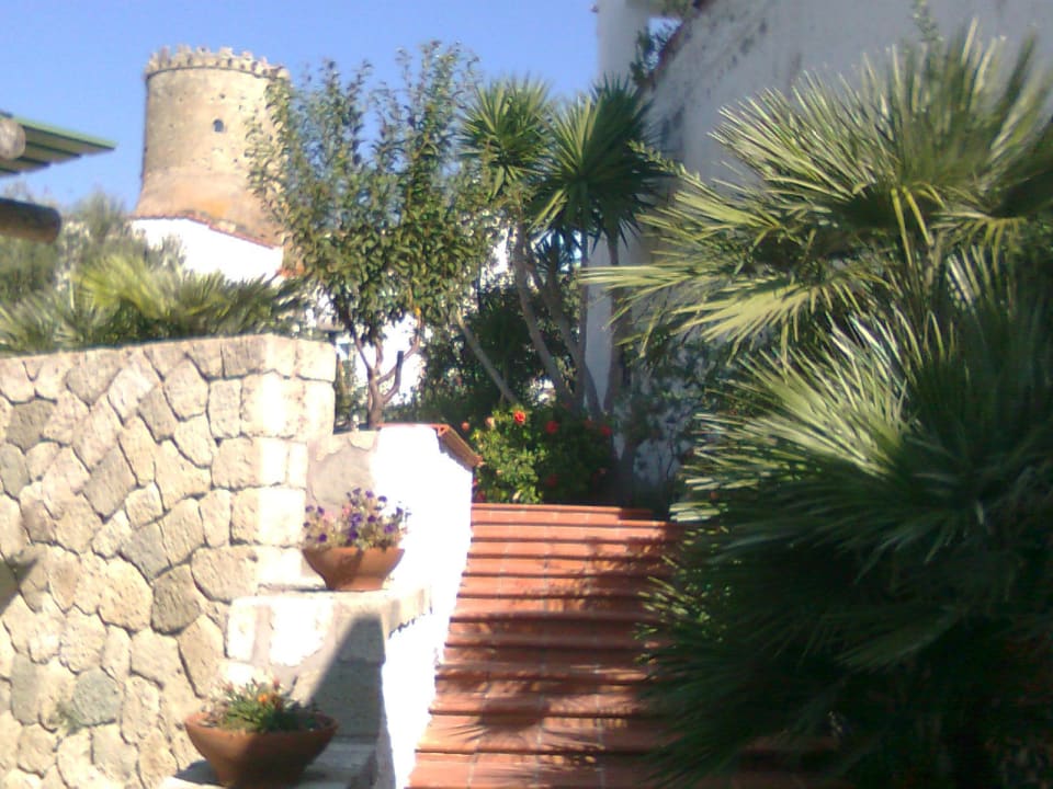 Treppe zum Nebengebäude Park Victoria