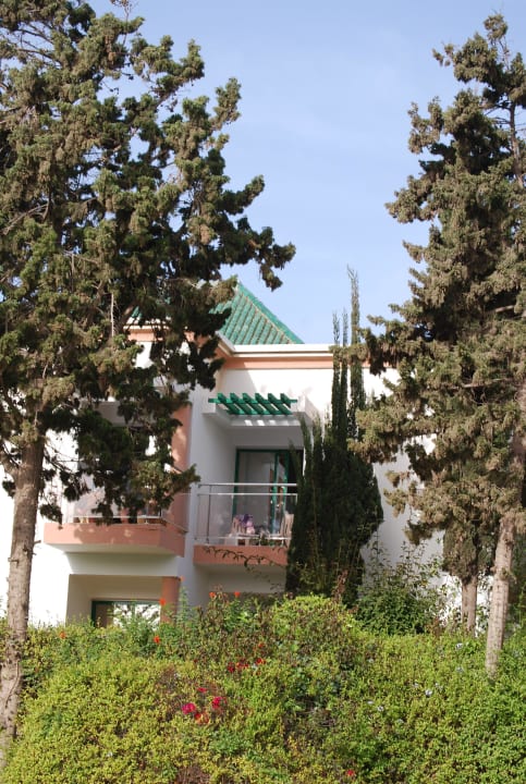 Unser Balkon zwischen den Baumen  Agadir Beach Club Hotel