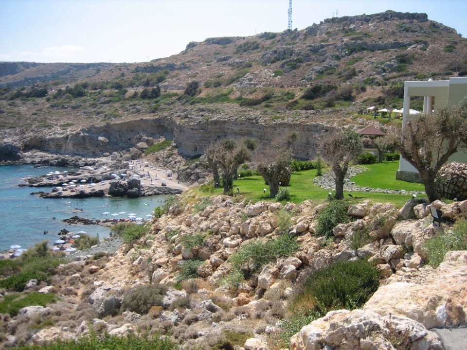 Blick auf die Bucht Hotel Kalithea Horizon Royal