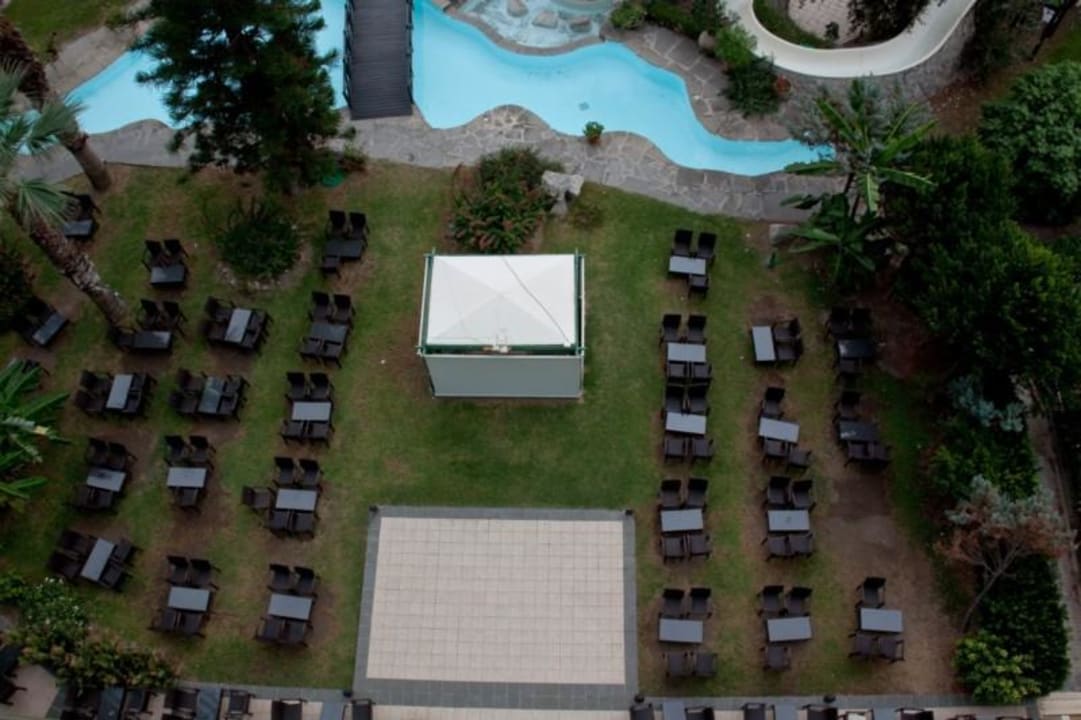 Sitzgelegenheiten von oben Hotel Calypso Beach