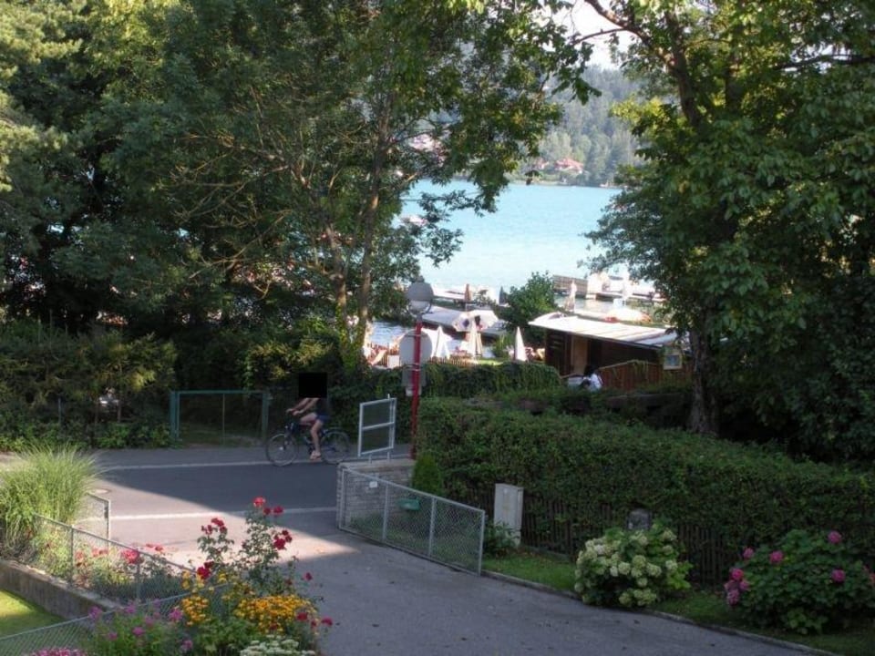 Blick vom Balkon Strandpension Liane