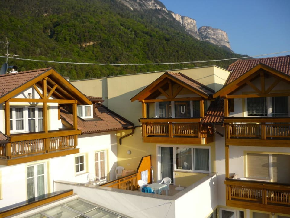 Ausblick vom Zimmer in den Innenhof Residence & Garden Hotel DAS MATSCHER