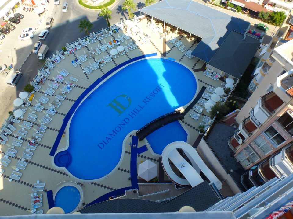 Blick von unserm Balkon Diamond Hill Resort Hotel