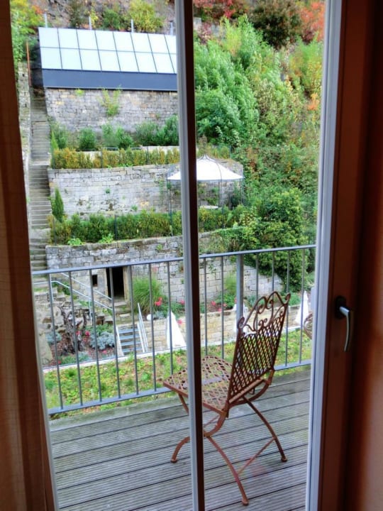 Blick vom Zimmerbalkon Hotel Albergo Toscana