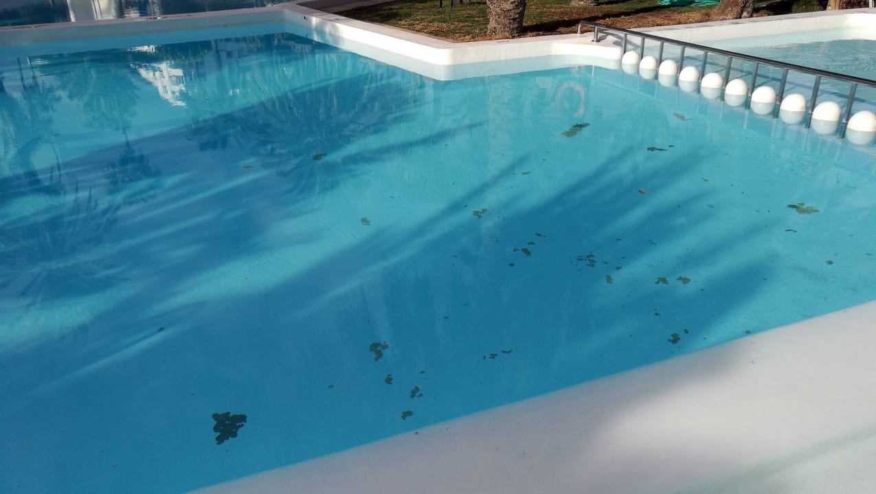 Fehlstellen in der Farbbeschichtung des Pools HL Miraflor Suites Hotel