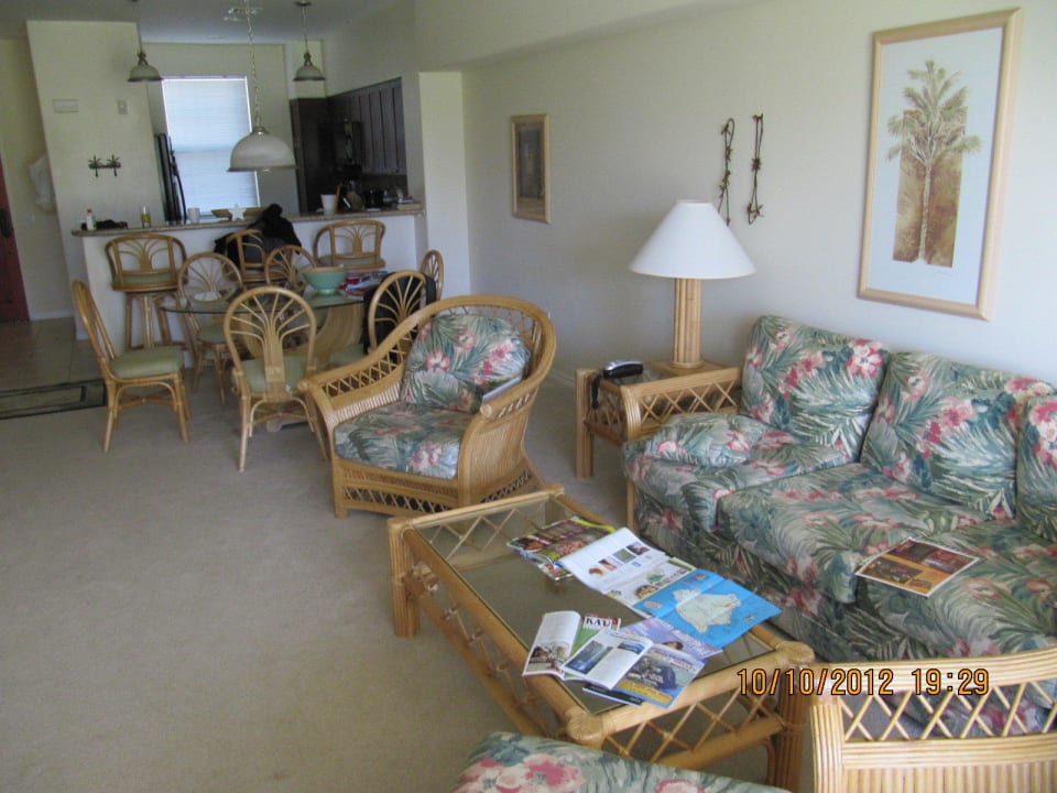 Wohnbereich Fairway Villas Waikoloa by Outrigger