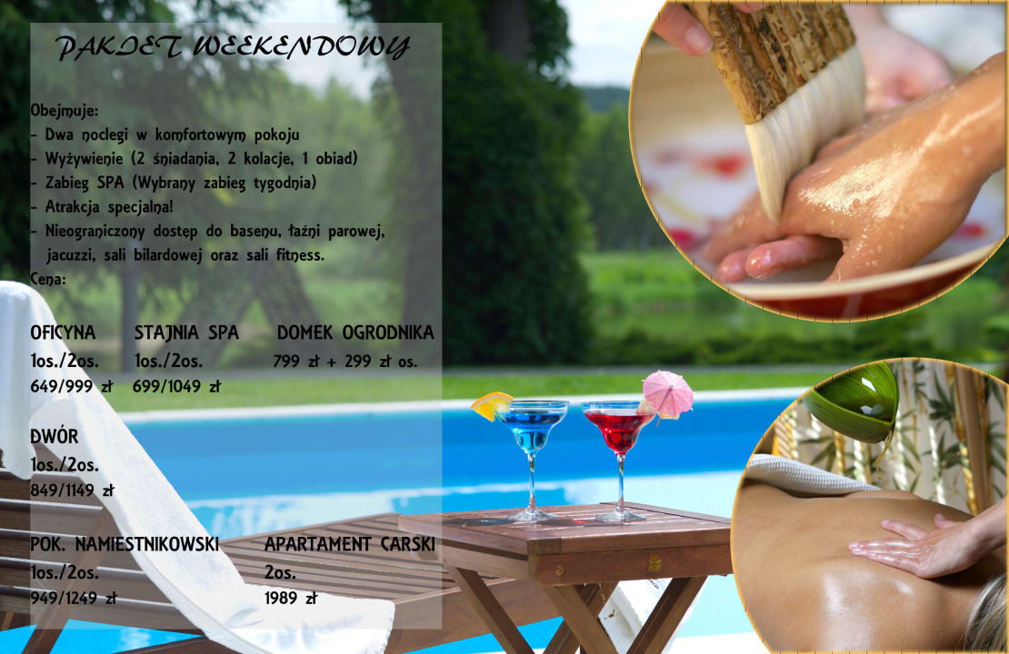 Pakiet Weekendowy Hotel Dwór w Zabużu