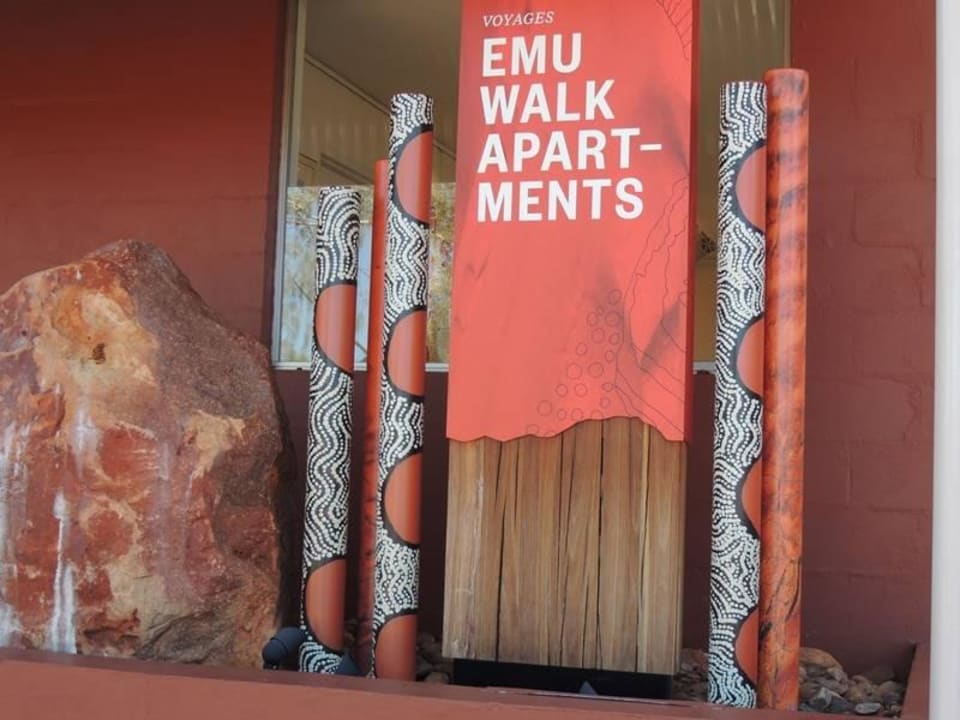 Hoteleingang Emu Walk Apartments
