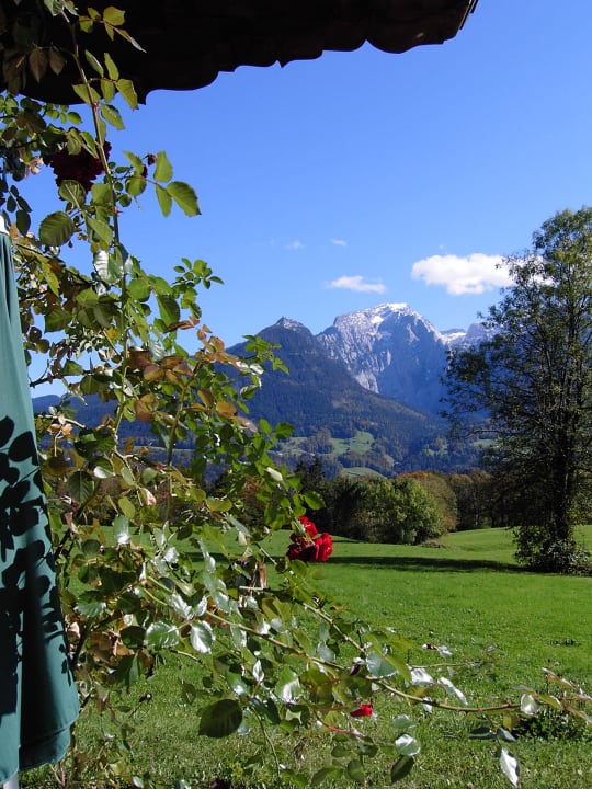 Blick auf Kehlstein und Göll Kressenlehen FeWo