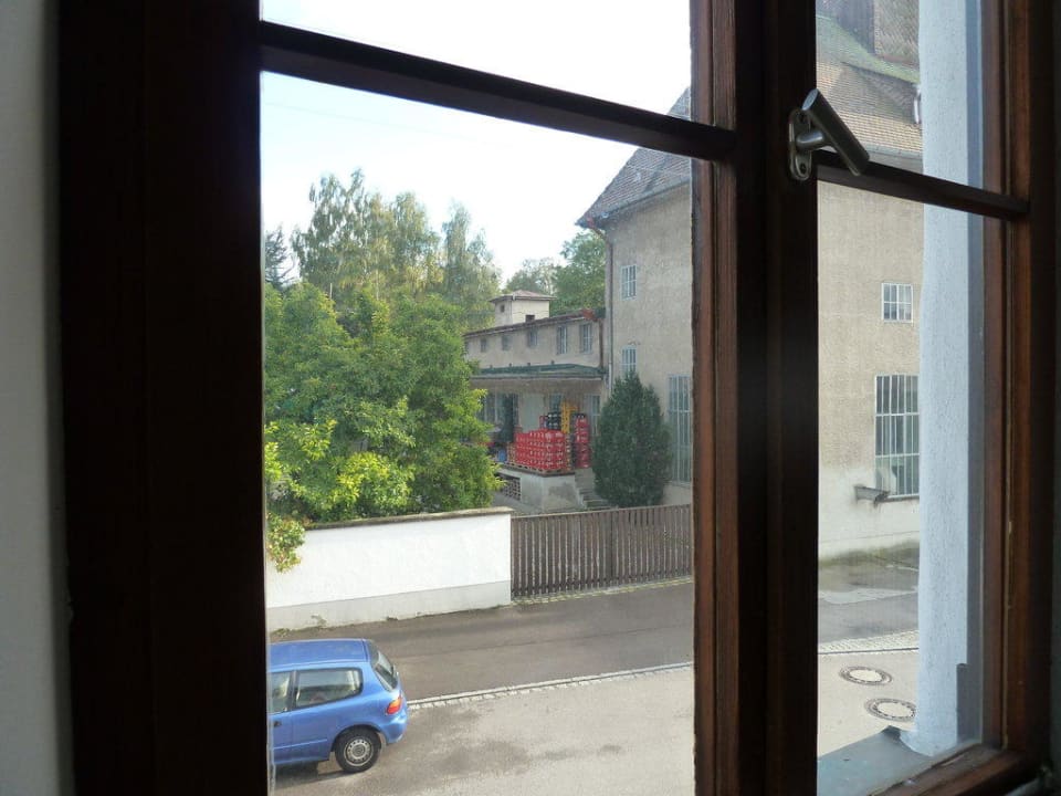 Blick nach draußen Hotel Brauereigasthof  Fuchs