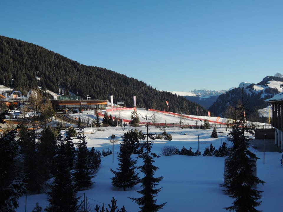 Blick aus unserem Fenster Hotel Bellavista Seiseralm