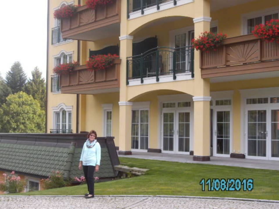Blick auf unser Zimmer. Hotel Mooshof