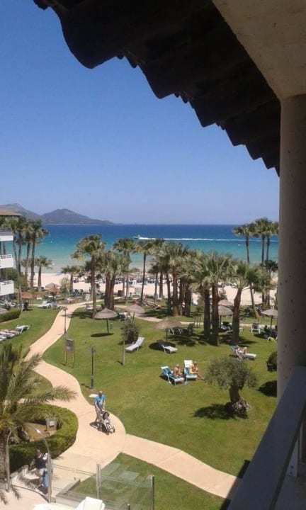 Blick aus dem Appartment Richtung Alcudia Playa Esperanza Resort