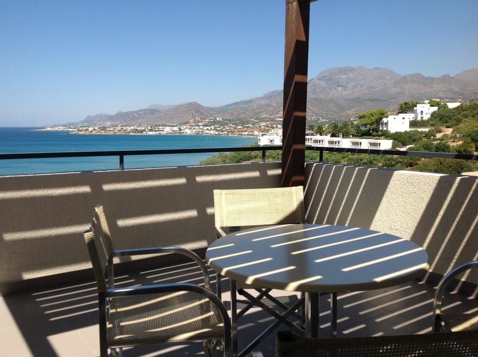 Ausblick und Terrasse  Atlantica Mikri Poli Crete