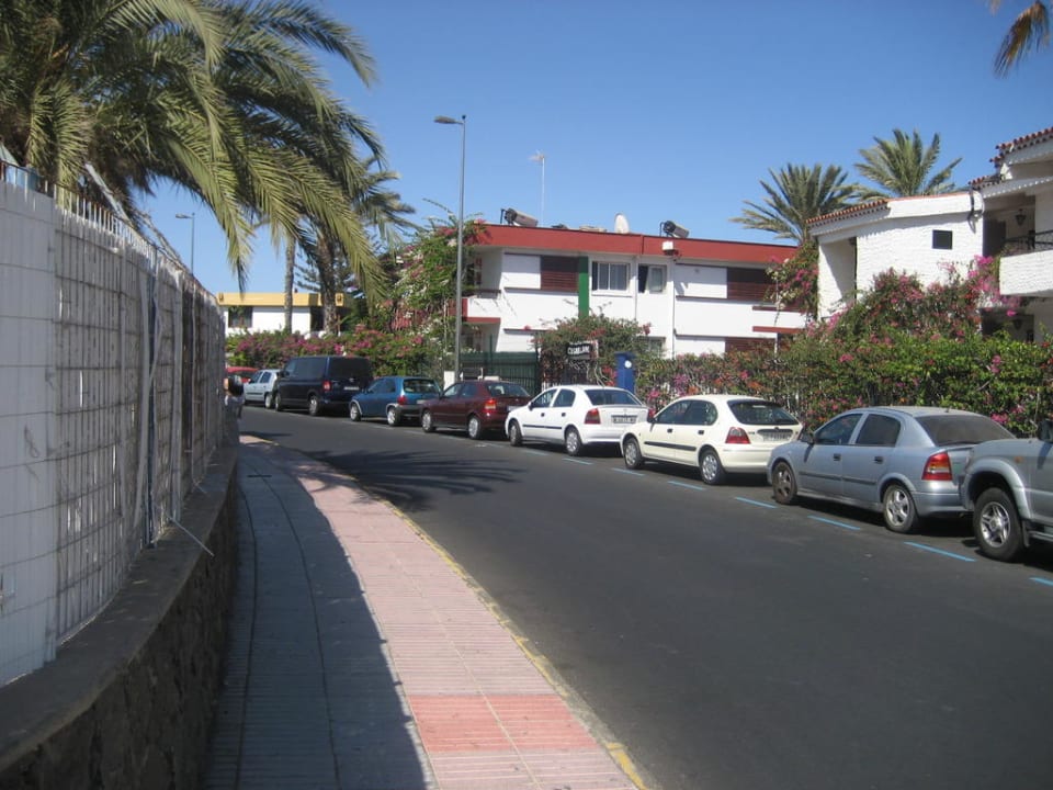 Auf dem Weg zum Sparmarkt, Hotel noch zu sehen Hotel San Nicolas