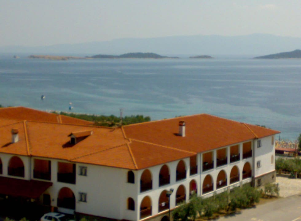 Blick aus dem Zimmer Akrathos Beach Hotel