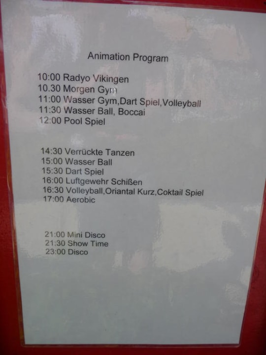 Animationsprogramm Insula Resort & Spa