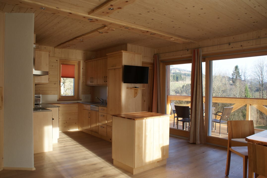 Wohnküche Ferienwohnung "Bergulme" Ferienhaus Schwarzenbach