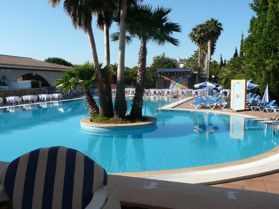 Blick vom Speisesaal Hipotels Mediterraneo Club