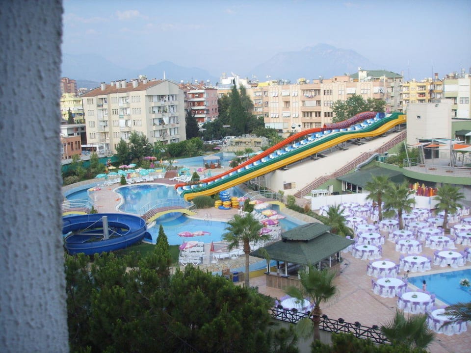 Ausblick aus dem Zimmer (AquaPark) Hotel Aslan City Kleopatra