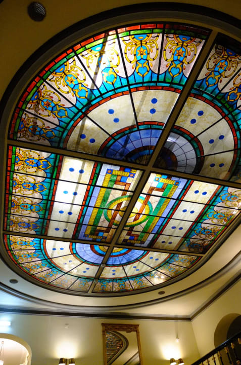 Glasdecke im Treppenaufgang Hotel Avenida Palace